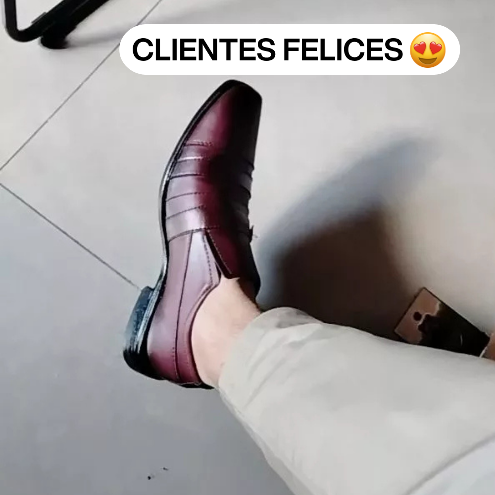 [¡COMPRÁ 1 Y LLEVATE 3 DE REGALO!] Zapatos de Cuero Premium + Cinturón + Billetera + Reloj Digital
