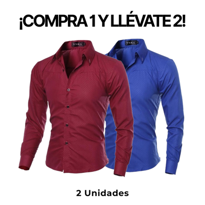 [COMPRA 1 Y LLEVATE 2] - Merlani ™ | Camisa Social para Hombre