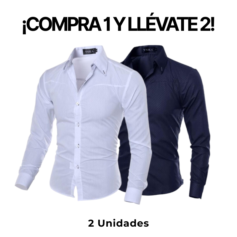 [COMPRA 1 Y LLEVATE 2] - Merlani ™ | Camisa Social para Hombre