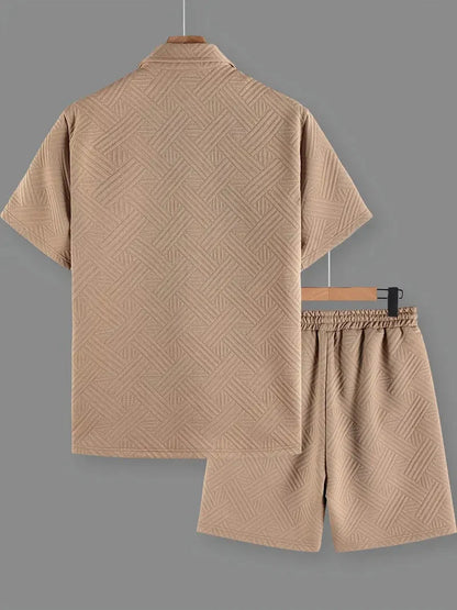 [BUY 1 GET 1 FREE] Lisbon Premium Shirt & Shorts Set