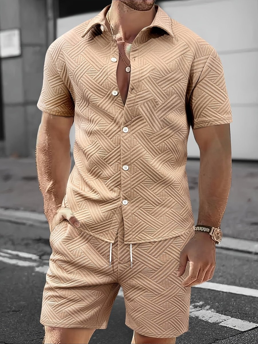 [BUY 1 GET 1 FREE] Lisbon Premium Shirt & Shorts Set