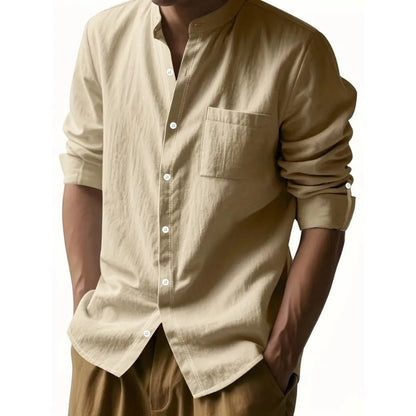 [BUY 1 GET 1 FREE] Santorini Premium Men’s Linen Shirts + FREE Exclusive Watch Gift
