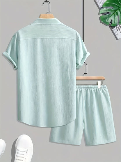 [BUY 1 GET 1 FREE] Vienna Premium Shirt & Shorts Set